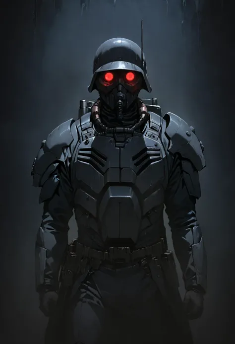 jin-roh!,<lora:zavy-cntrst-sdxl:2>,1 boy,<lora:RINJOH:1>,glowing,cowboy shot,strong,straight-on,round eyes,backpack,no pupils,radio antenna,red eyes,dark,low-key,night,shadow,
sewer,, cinematic light,masterpiece,best quality,very aesthetic,absurdres,incredibly absurdres,<lora:add_detail:1>,explit,NSFW,