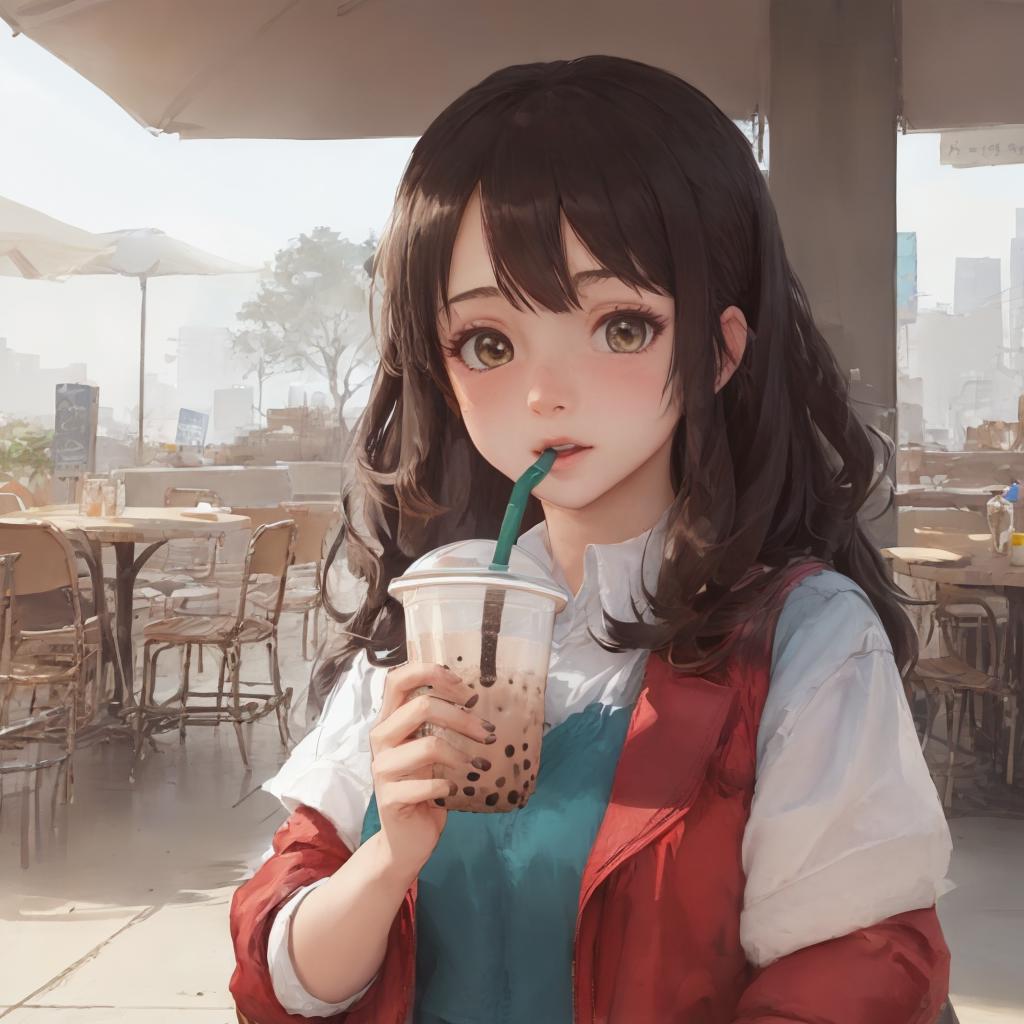 Hands-free Bubble Tea challenge - SeaArt AI Model