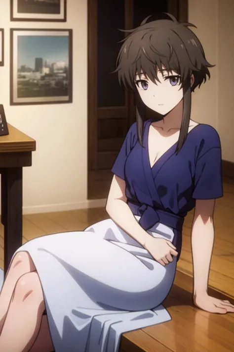 masterpiece, best quality, glamour, resting on a diagonal, <lora:shizuku-mahouka-01:.8> shizuku kitayama,