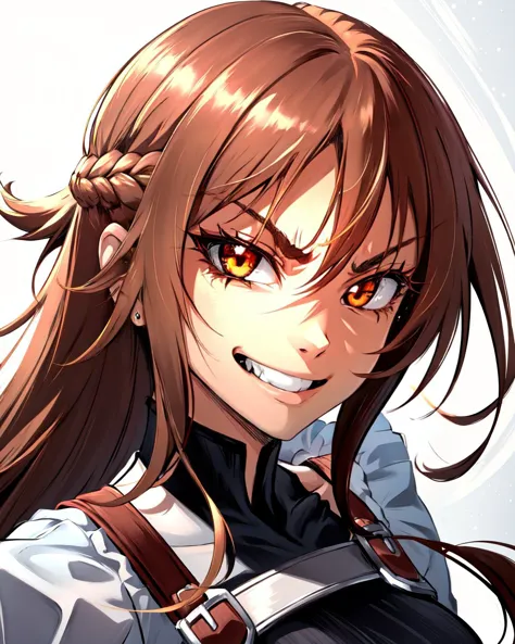 (masterpiece, best quality, high quality, highres), <lora:AnimeRage:0.6>, <lora:asuna2:0.8> ,rage, white,1girl, evil eyes, knigh...