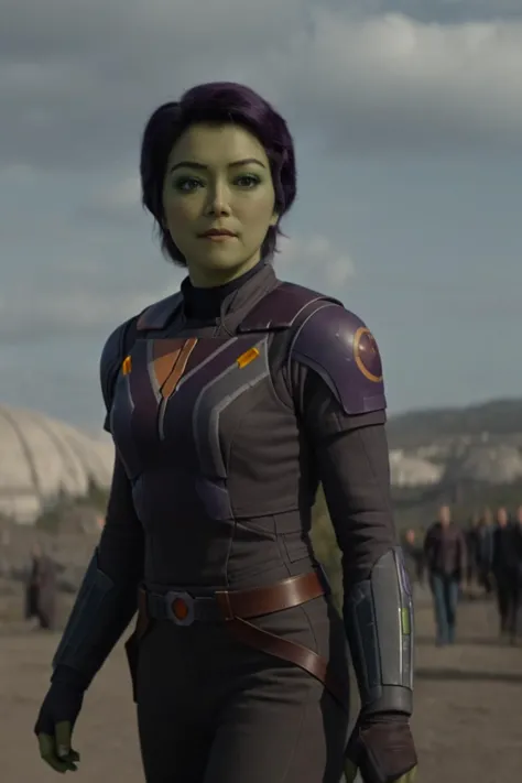 kinematografisches Filmbild [sabine wren|She-Hulk:18] in Moskau, Russland, mittlerer schuss, (Gleichgültiges Achselzucken) . geringe Schärfentiefe, vignette, sehr detailliert, High-Budget-Hollywood-Film von James Cameron, bokeh, Cinemascope, Launisch, Epos, Wunderschön, Filmkorn, körnig