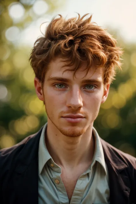 a close up of a man with a jacket and shirt