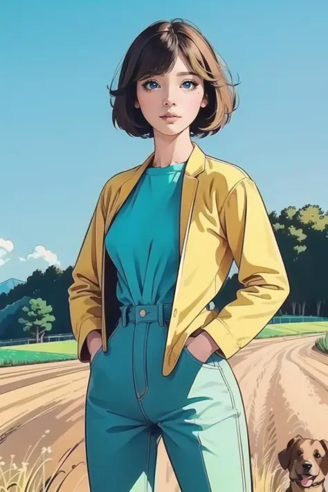 girl,(prettify)
(dog:1.4), (Bright,Country Road Background:1.4), (hotify:1.2),(masterpiece,detailed,highres:1.4) , covered_nipples,Short Hair,(masterpiece,detailed,highres:1.4) ,(Standing with hands in pockets)
<lora:shady_v1:0.6>