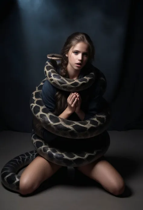 Girl with snake [NSFW]