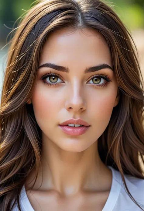 HDR photo of portrait of a beautiful israeli woman, face close-up, hyper detailed eyes, detailed skin with a flawless texture de...