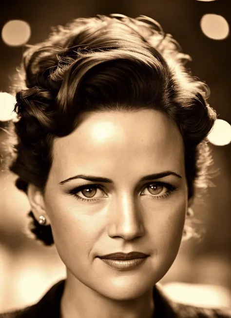 A 1930s professional photograph of sks woman, ((detailed face)), (High Detail), Sharp, 8k, ((bokeh)), <lora:locon_carla_v1_from_v1_64_32:1.3>