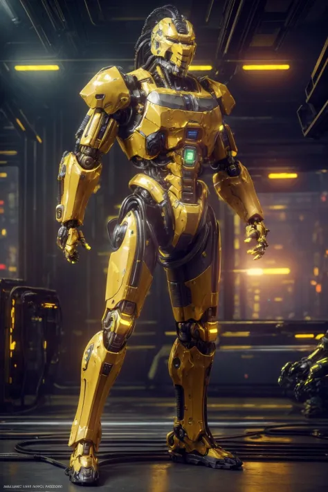 <lora:Cyrax_v1:0.7>
Masterpiece, best quality, (highly detailed raw photo:1.2), 8k render in octane, volumetric lighting, volumetric shadows  <lora:more_details:0.7>
portrait of a yellow robot, (armor reflexions:1.2), attack posture, long hair, random post...