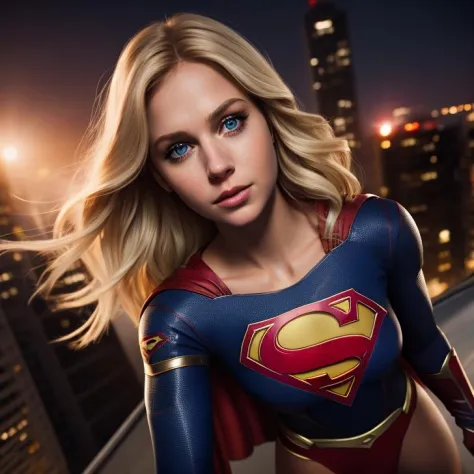 supergirl,  costume, ((detailed face)), Sharp, 8k, Cinematic lighting, soft lighting, movie, (1girl0.950), (blonde hair:0.902), ...