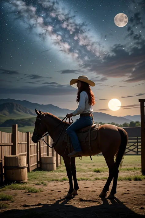 (summer season:1.2),(under the moonlight:1.2),<lora:lcm_lora_weights_sd15:1>,<lora:detail_slider_v4:1.3>,(sexy cowboy) old girl,...