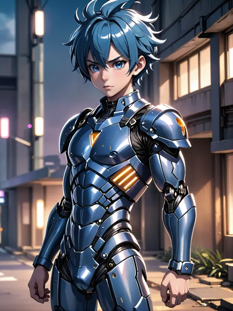 anime style, (full body:1.2), 1boy, man, handsome, solo, [:creative costume design,:0.2] warrior, caucasian, pastel midnightblue hair, (solid:1.3) build, historic residence in a light scifi megacity outside of reality, masterpiece<lora:EnvyLineArtSliderXL01:-2><lora:EnvyBetterHiresFixXL01:0@0,0@.49,1@.5:hr=1>