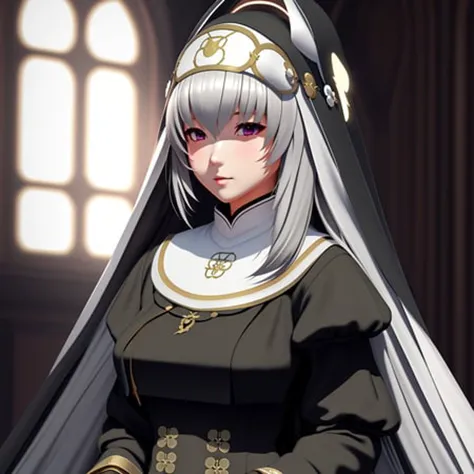 SAKURAKO,
NUN DRESS,
NUN HOOD,
HALO,
 <lora:utazumiSakurakoBlue_v2r:0.8>
((extreme detail)),(ultra-detailed),(painting), chiaroscuro, extremely detailed CG unity 8k wallpaper,