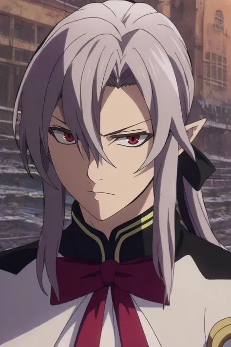 score_9, score_8_up, score_7_up, source_anime, rating_safe, intricate details, (realistic:0.6), looking at viewer, , 1boy, solo, male focus, <lora:ferid_bathory_pony:0.88>, ferid_bathory, grey hair, red eyes, long hair, hair between eyes, pointy ears, ponytail, symmetry, venice, gondola ride, dawn, standing, angry, , <lora:sdxl_lightning_8step_lora:1>