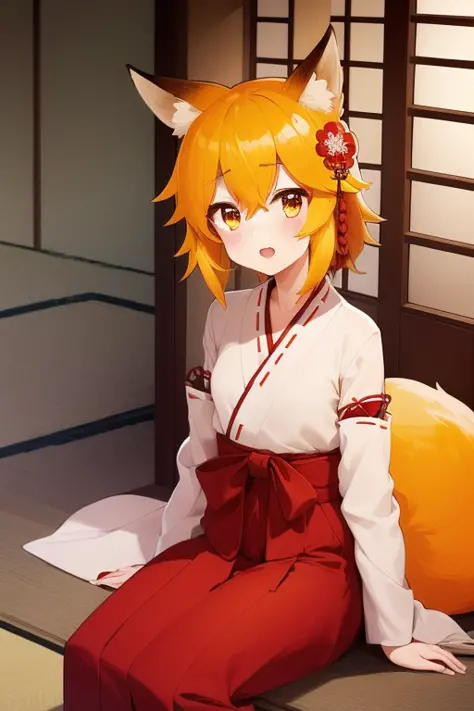 <lora:senkolora_v2:0.7>, (best quality), (ultra-detailed), (best illustration), (masterpiece), sen, animal ears, fox ears, fox g...