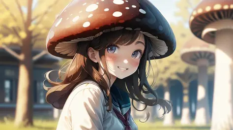 [anime]JP uniform girl smiling scene