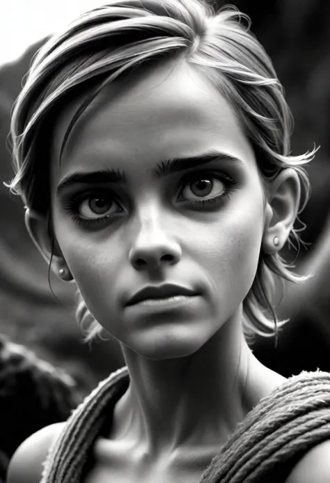 emma watson, sebastiao salgado masterpiece award winning photo --style raw --v 6