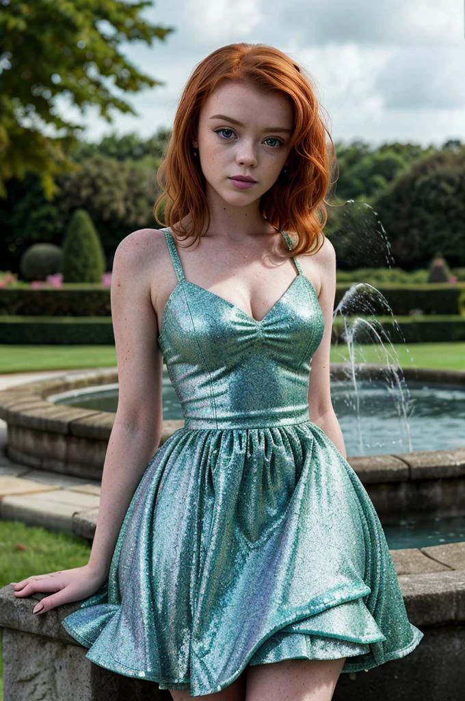 tv_Lass_Suicide_SG_V1,  by an intricately detailed fountain, ((wearing a glittery ballgown)),  (((relaxed))), "epic-Ultra-HD-details", "epic-Ultra-HD-highlights",  detailed skin, pores,