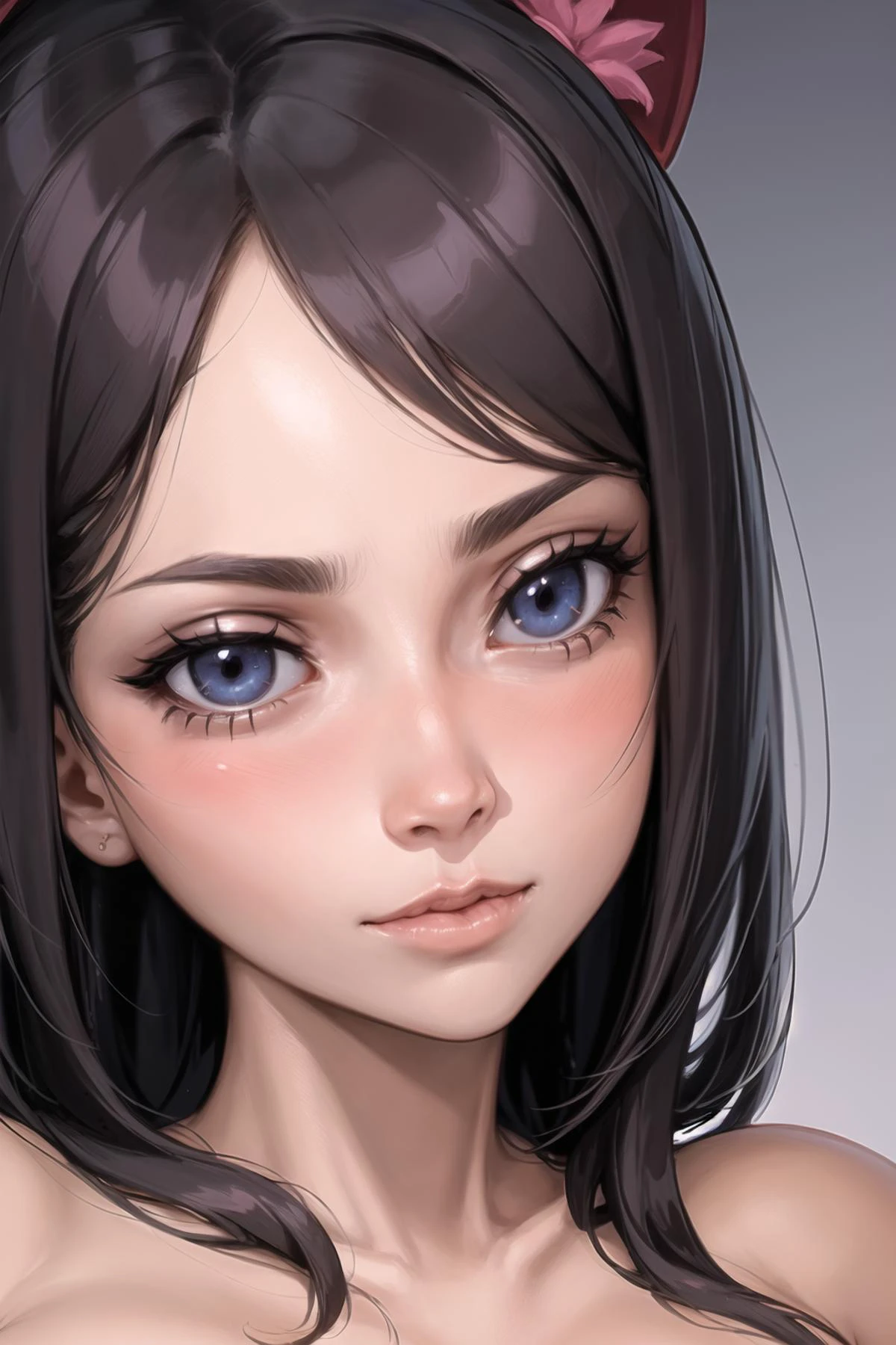 1girl, face, close-up,, masterpiece, best quality, highly detailed