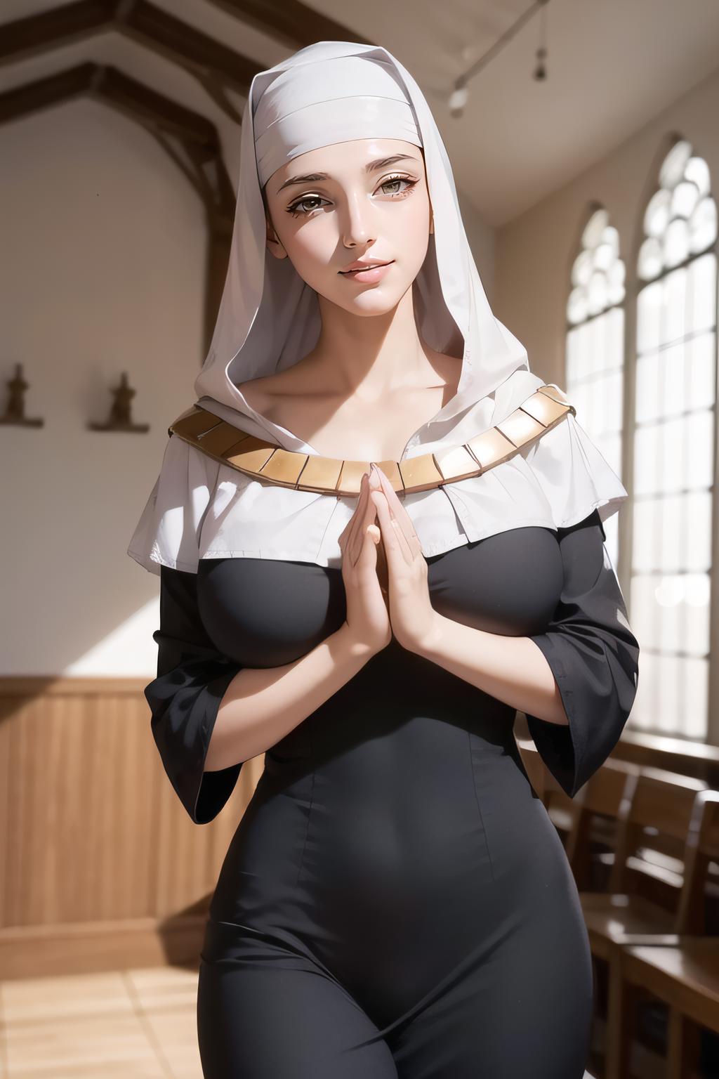 Nun, big , detail body, sexy, 8k resolution, full body, - SeaArt AI