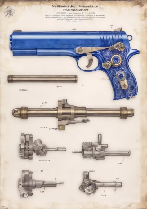 Close up of revólver on blue background, Realistic detail revólver, arma  realista, Pistola de rifle, armas realistas - SeaArt AI