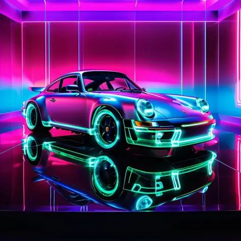 detailed, photorealistic, sharp focus,  pov from below, 
transparent glass  porsche 911, 
cyberpunk background, neon lighting
<lora:sdxl_glass:1>