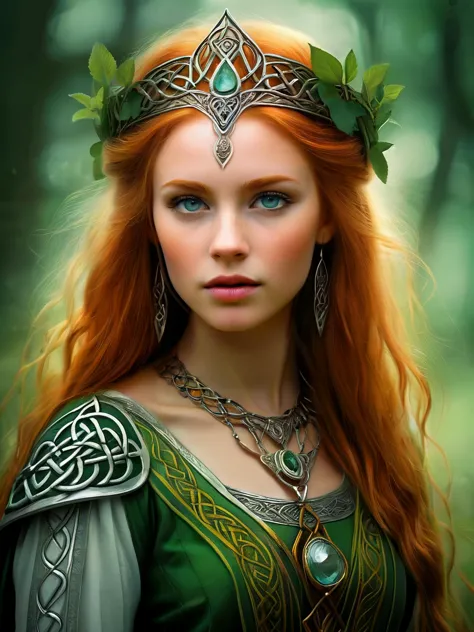 A mesmerizing photo of a Celtic princess, sharp detail, highly detailed,

Fantasy style, fantasy dreamlike art,