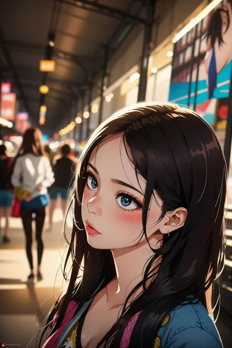 1girl, art by Alena Aenami, Destructive Art, modelshoot style shot of a "I've had the time of my life.", it is Vile, deep focus,...