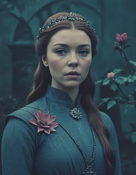 margaery tyrell  <lora:novuschroma28 style_photo:.8> novuschroma28 style