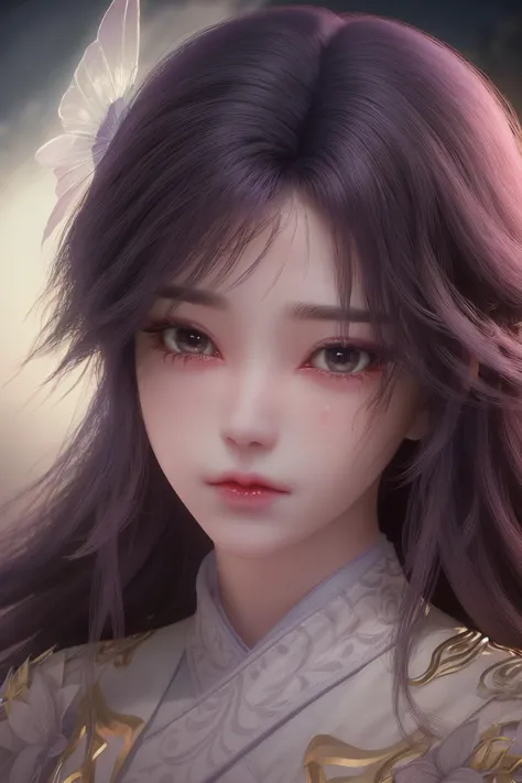 <lora:ZWyunxi:1>,yunxi, 1girl, solo, purple hair, long hair, sad, hair ornament, teardrop, streaming_tears, looking at viewer, tearing_up, closed mouth, facial mark, tears, expressionless, realistic, dress, portrait, upper body
<lora:Detail Tweaker LoRA (ç»èè°æ´):0.4>,black background,, best quality , masterpiece, illustration, an extremely delicate and beautiful, extremely detailed ,CG,unity,8k wallpaper, Amazing, finely detail, masterpiece, best quality,official art,extremely detailed CG unity 8k wallpaper,absurdres, incredibly absurdres, huge filesize , ultra-detailed, highres, extremely detailed,beautiful detailed girl, extremely detailed eyes and face, beautiful detailed eyes,light on face,