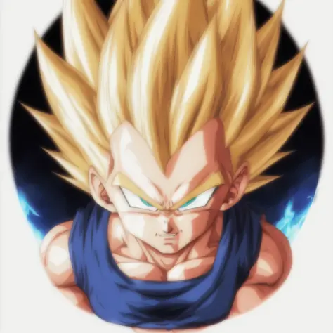 A MajinVegeta  he has a landscape ,  portrait ,have a M for Majin on the forehead,digital art,rays around him, he has a landscape behind,digital art,anatomically correct, (((8k resolution))) ,Style insprate in Majin Vegeta base by Dragon Ball Z, 1 characte...