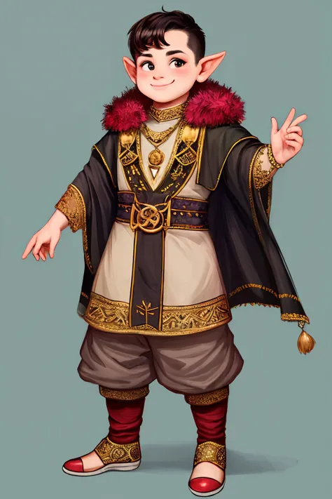 (full body) ([Berber|Eurasian] style:1.25) (male) (halfling:1.2) (oracle:1.2) (fur outfit:1.25) (study:1.25) (dynamic pose) (mischievous:1.2) BREAK
(digital art sharp focus highly detailed intricate ultra detailed textures detailed background 8K) nice hands perfect hands BREAK
<lora:subject GoodHands-beta2:1>