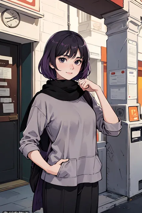 8k high quality detailed,highres,anime,comic,detailed image,
(an illustration of a teenage girl posing,(an illustration of girl,teenage girl)),(magazine_illustration),
(,Kaisa,1girl,Black eyes,black|purple hair,short hair,medium breasts),(Strained Smile),detailed_face,
((spread fingers):0.8),
((, pashmina hijab):0.85),(,realistic clothing texture,realistic_skin_texture),<lora:KaisaLora:0.65>,<lora:h_pashmina_V2:0.7>,<lora:more_details:0.2>