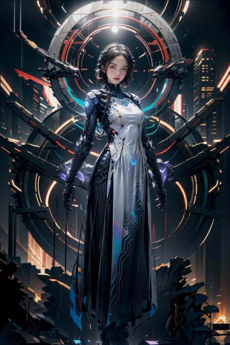 Futuristic Ao dai/Cyber Ao dai/Cyber Vietnamese style