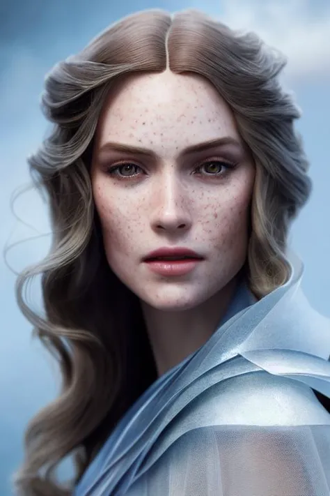 high detail RAW color Photo of pale beautiful 30yo woman with angular face, pointed chin, feminine, large eyes, cape, realistic, symmetrical, highly detailed, harsh lighting, cinematic lighting, art by artgerm and greg rutkowski and alphonse mucha, ((tornado, sparks, embers)) quad tails, serious eyes, contrast, textured skin, cold skin pores, 45 degree, hard light, gigapixel, feet visible, flawless face, freckles, 8k resolution, beautiful, cinematic, elegant, hyperrealistic, octane render, unreal, high definition, 8k resolution, highly detailed, photo taken with Sony a7R camera, DSLR lens,  <lora:darkdreamMINI:1>