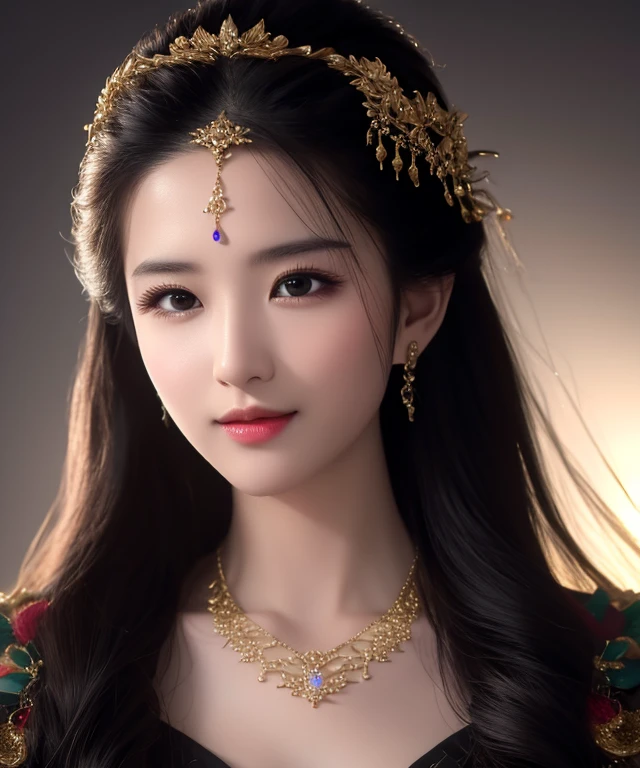 best quality, masterpiece, highres, 1girl,china dress,hair ornament,necklace, jewelry,Beautiful face,upon_body, tyndall effect,photorealistic, dark studio, rim lighting, two tone lighting,(high detailed skin:1.2), 8k uhd, dslr, soft lighting, high quality, volumetric lighting, candid, Photograph, high resolution, 4k, 8k, Bokeh,