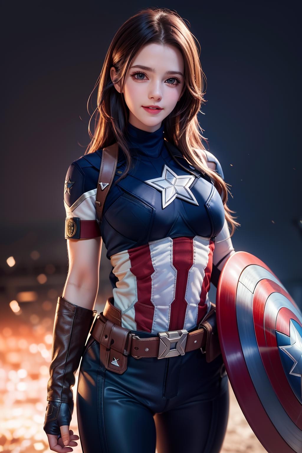 superhero landing,(Emma Watson - SeaArt AI