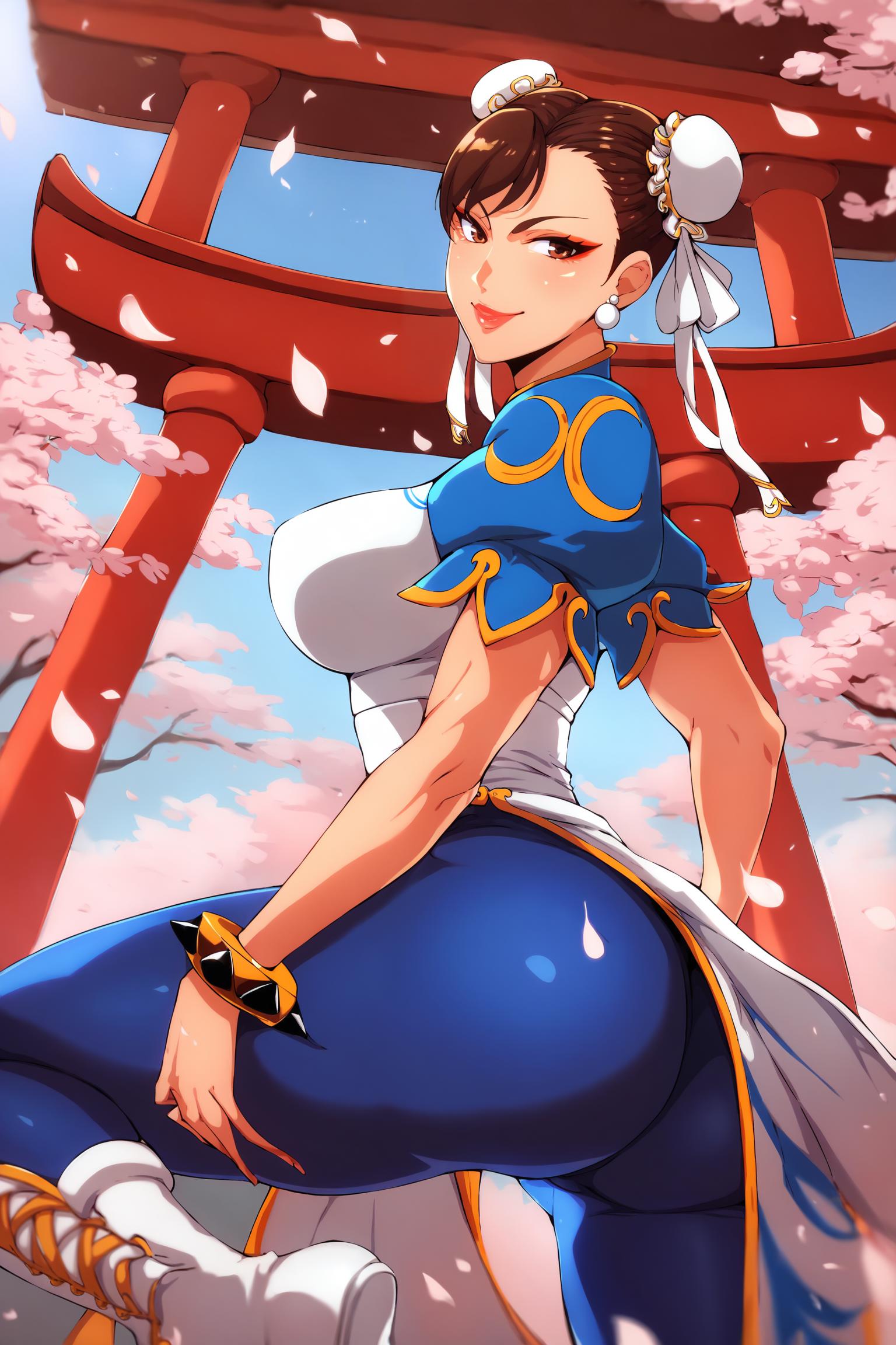 NSFW,Chun-li,sin ropa, entrenado,pussy,tetas - SeaArt AI