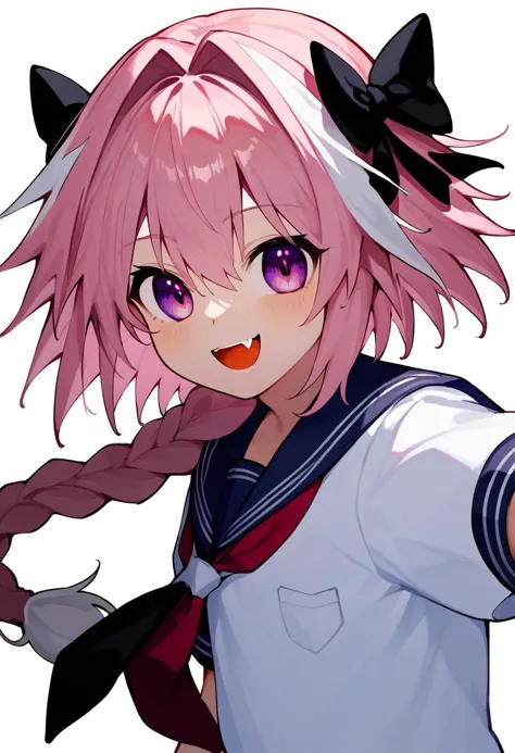score_9, score_8_up, score_7_up, score_6_up, <lora:DPOXL:1> astolfo \(fate\), 1boy, pink hair, male focus, open mouth, solo, smi...