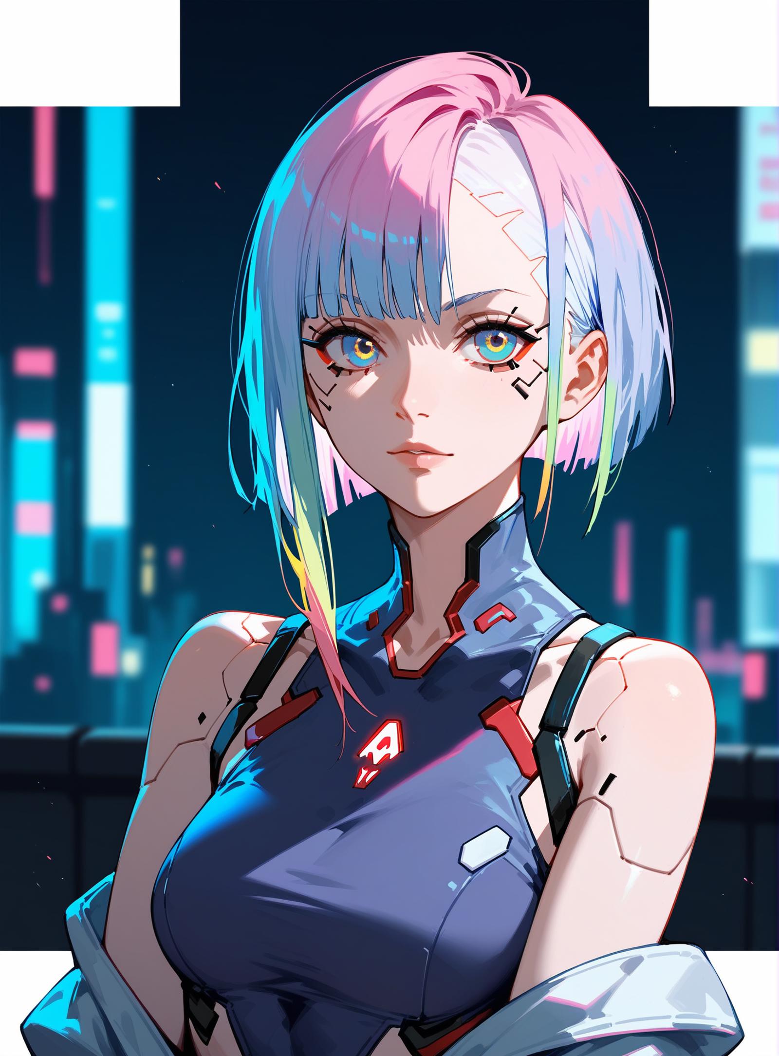 Score_9,score_8_up,score_7_up,1girl,cyberpunk,lucy (cyberpunk - SeaArt AI