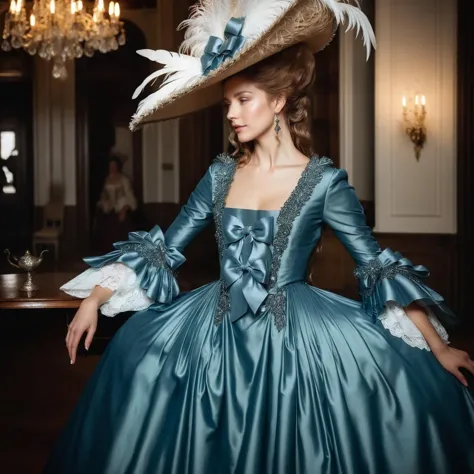 Georgian rococo gown