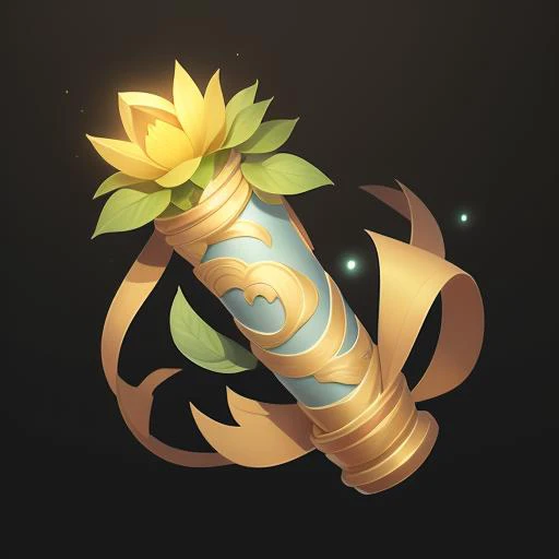 (Scroll),Flower, pattern, streamer, beautiful creation,gameicon,masterpiece,best quality,ultra-detailed,masterpieces, HD
Transparent background, 3, Blender cycle, Volume light,
No human, objectification, fantasy  