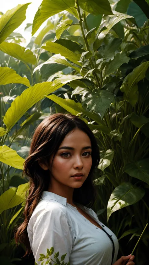 an illustration of a woman working in a botanical garden, cultivating rare and exotic plants, (hispanic:0.9) (asian:0.6)
<lora:add_detail:0.3> realistic, lifelike <lora:contrast_slider_v10:2.5>, inticate detail <lora:eye_opening_v2.0:0.5>,  <lora:backlight...