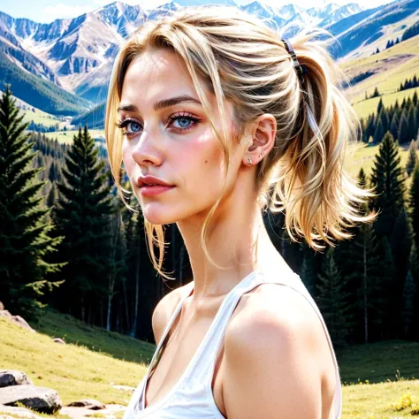 a portrait of a woman practicing meditation and mindfulness in a serene mountain retreat, platinum blonde hair, low ponytail, 
<lora:add_detail:0.2> realistic, lifelike <lora:contrast_slider_v10:2.5>, inticate detail <lora:eye_opening_v2.0:0>,  <lora:backl...