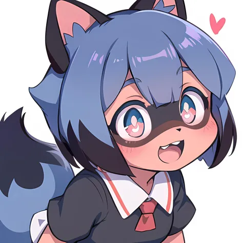<lora:MichiruTestNAI:0.9>, furry raccoon girl, absurdres, solo, 1girl, multicolored eyes, raccoon ears, two-tone hair, (high qua...
