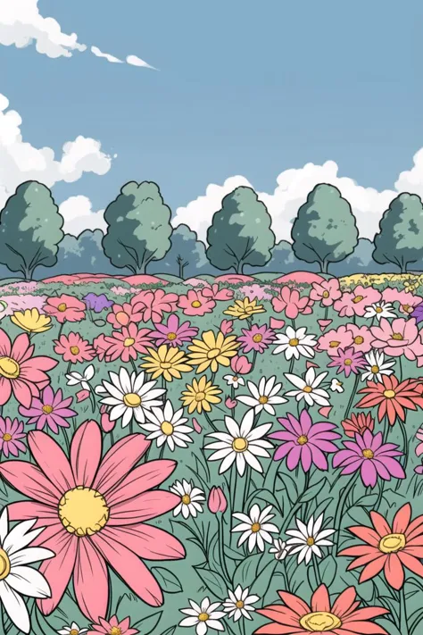 A field of flowers