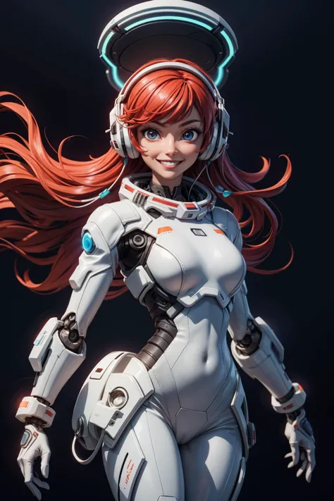 ((best quality, masterpiece)), (
(style-swirlmagic):0.3), ((white leather futuristic spacesuit)), headphones, neon lit, (smiling...