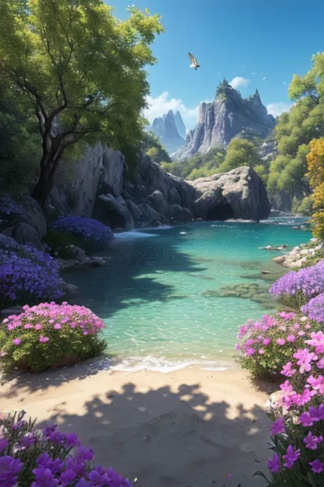 Masterpiece, best quality, (very detailed CG unity 8k wallpaper) (best quality), (best illustration), (best shadows) Nature&#39, blue sea,delicate leaves petals of various colors falling in the air light Tracking, super detailed ,full-blown flowers, masterpiece, best quality, unreal engine 5 rendering, movie light, movie lens, movie special effects, detailed details, HDR, UHD, 8K, CG wallpaper,
<lora:add_detail:1>,  epiCPhoto,  <lora:Moshan:0.8>