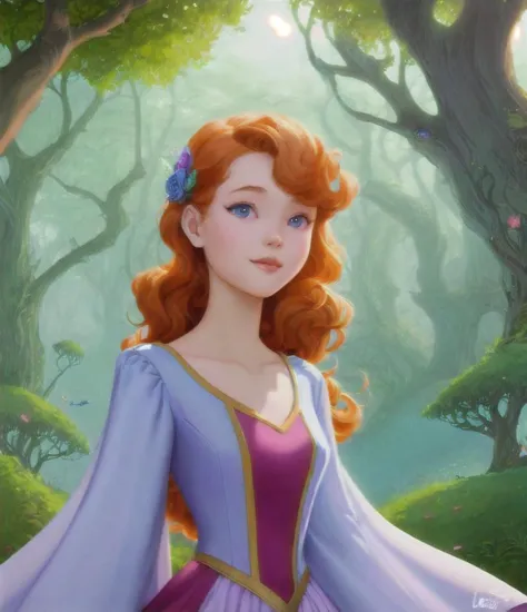 digital painting, dreamlike, intricate details, sharp focus, trending on artstation, art by lois van baarle and loish and ross tran and rossdraws and sam yang and samis arts and artgerm, fairy tales, pixar, disney, dreamworks style, surrounded by magical fairies in a dreamlike forest, rendered in intricate detail in a digital painting with sharp focus, inspired by fairy tales and animated movies from pixar, Disney, and dreamworks, and created by the talented artists lois van baarle, Loish, Ross Tran, Rossdraws, sam yang, samis arts, and artgerm, Trending on Artstation, this artwork is sure to capture hearts with its delightful charm, (Chibi:1,3)