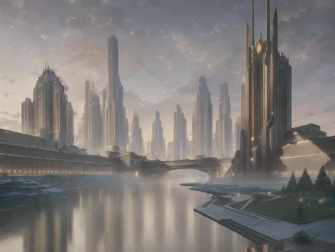 authoritarian, cityscape, scenery, view of a grand city, (masterpiece:1.3), (best quality:1.2), chiaroscuro, ( Unreal Engine, CGI render, Hyperdetailed, scenery, city, vivid colors, deep metallic colors, buildings, train station, mall, central park, residential complex, promenades, wide boulevards, courtyards, realistic, magnificent architecture, ), ultra high quality model, 8k Ultra HD, perfect composition, beautiful detailed intricate insanely detailed octane render, 8 k photography, soft natural volumetric cinematic perfect light, perfect depth of field shot, ray tracing, photometry, beautiful, luminous reflections, rtx on, subspace scattering, (subsurface scattering:1.1), dynamic hdr tone mapping, (volumetric lighting:1.2), (screenspace reflection:0.7), (Physically-Based Rendering:1.35), (Unity Wata environmental lighting:0.4), maximal attention to correctness and detail, 
(uploaded and trending on imgur, pixiv, furaffinity, pinterest, e621, inkbunny, tumblr, deviantart, artstation, ),
((in the style of and art by midjourney, raphael, greg rutkowski, Frank Lloyd Wright, James Gurney, Thomas Kinkade, )),
<lora:Authoritarian Architecture (AD):0.85>