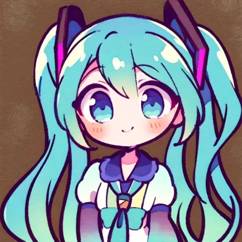 masterpiece,best quality,sketch,1girl,hatsune miku,blue eyes,blue hair,solo,looking at viewer,upper body,depth of field,(watercolor illustration, soft pastel colors:1.1),Technomancer,(Colloids,Fresco (for wall paintings) Vibration,Triangular Prism,Hypnotic,Bewitching,Mesmerizing,Octagon ,Circulation,Zigzag lines,Straight lines magic:1) Technology manipulation,Atompunk,2k resolution,<lora:some stickers:1>,<lora:hanako-kun_style:1>,<lora:hatsunemiku1:1>,smile,, HDR.UHD4K8K64K,best quality, masterpiece, highly detailed,studio lighting,ultra_fine painting,sharp focus,physically_basedendering,extrame detail description,professional,vivid colors,bokeh,