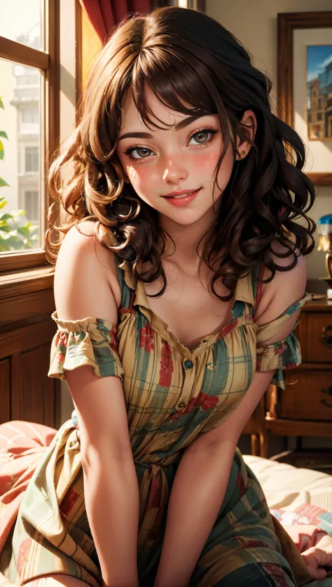 masterpiece, best quality, 1girl, messy hair,  ((((curly hair))),  brown hair,  <lora:time_slider_v1:-2.8> <lora:weight_slider_v...